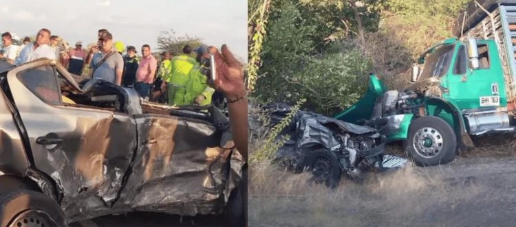 Un muerto y cuatro heridos deja grave accidente cerca al peaje de Tasajera, en la vía Ciénaga–Barranquilla