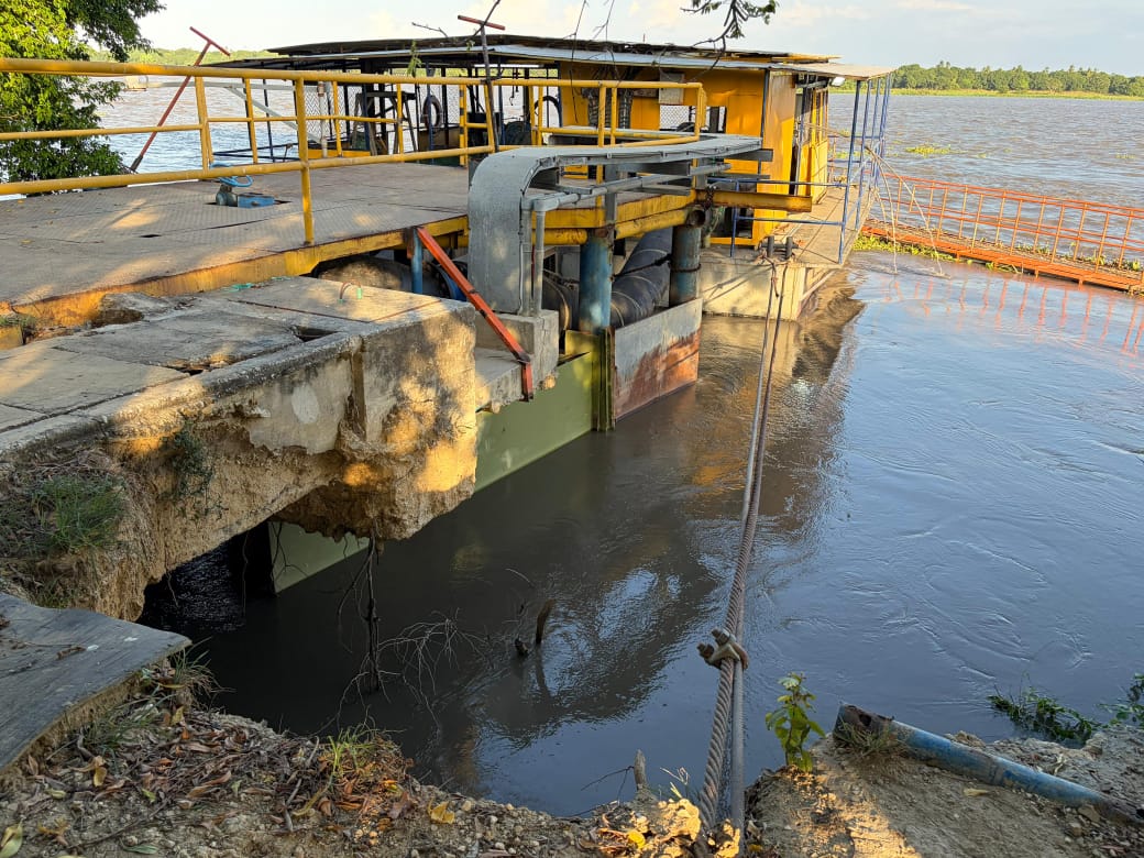 Erosión del río Magdalena pone en riesgo la bocatoma del acueducto de Malambo