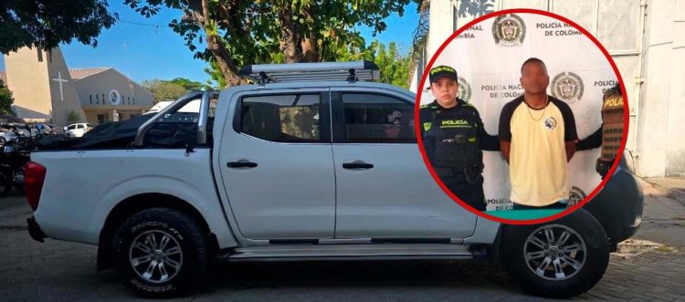 Capturan en Simón Bolívar a hombre señalado de robar camioneta avaluada en $80 millones