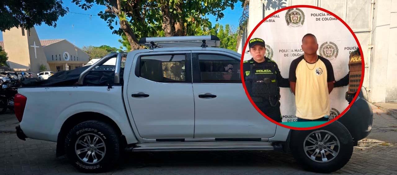 Capturan en Simón Bolívar a hombre señalado de robar camioneta avaluada en $80 millones