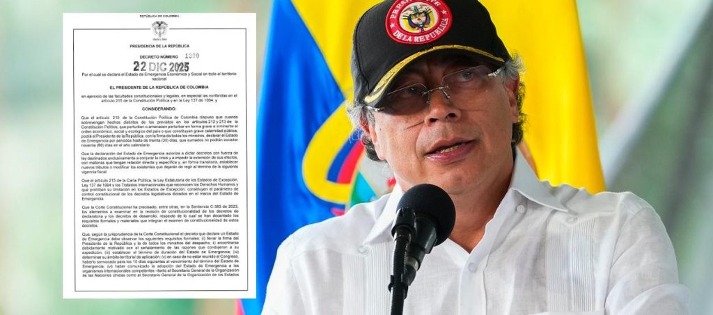 Petro firmó decreto que declara el Estado de emergencia económica por 30 días