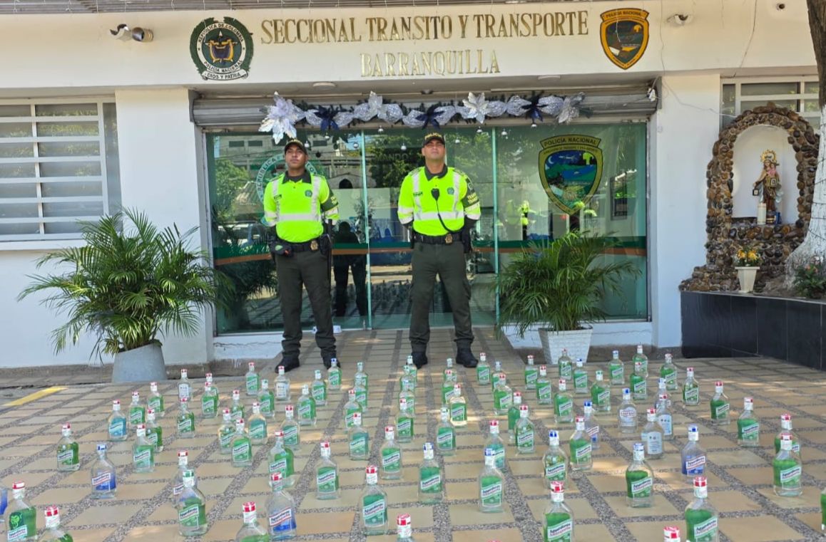 Incautan 187 botellas de licor de contrabando en el Corredor Portuario