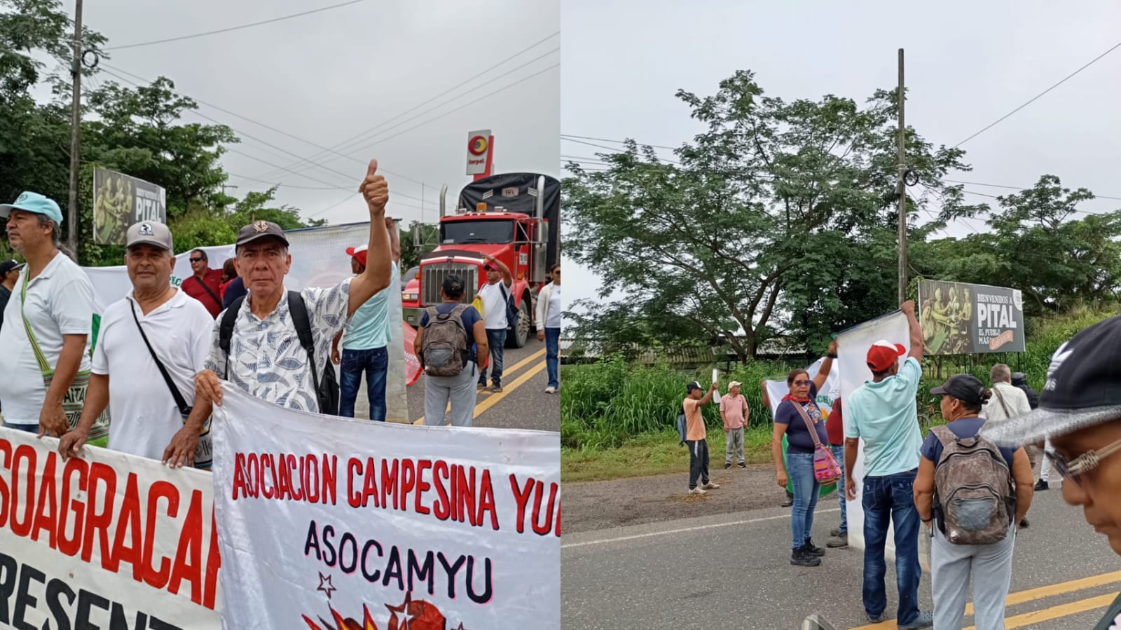 Bloqueos intermitentes en vías del Atlántico