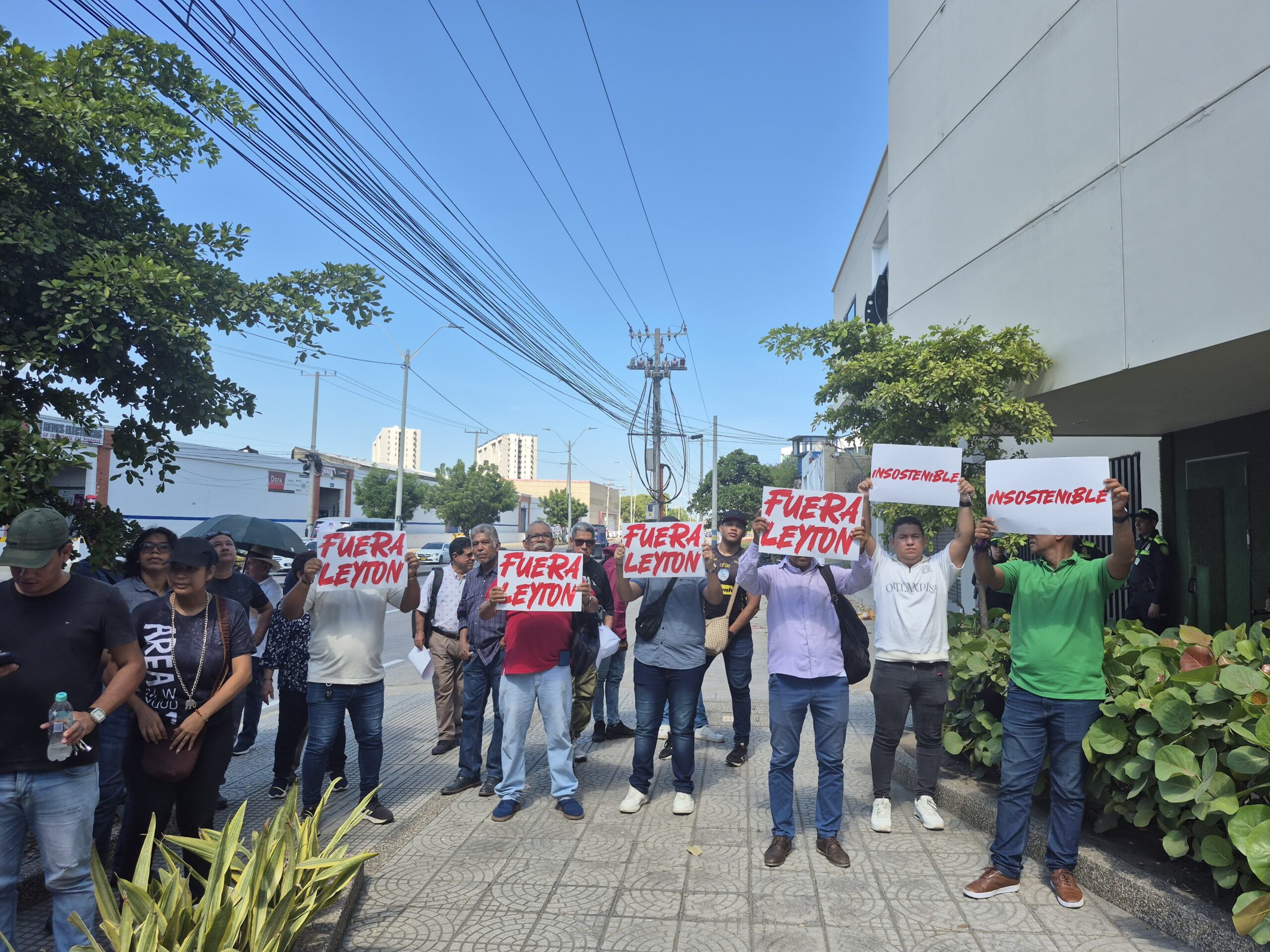 protesta estudiantes UniAtlántico