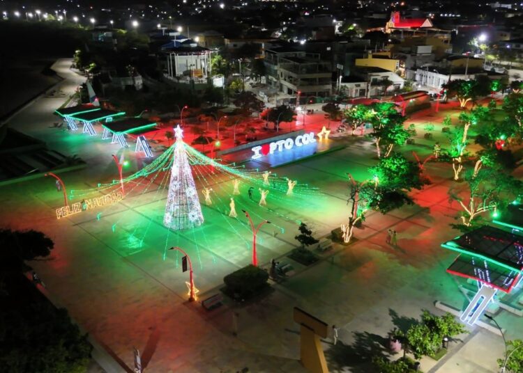 Alumbrado navideño en Puerto Colombia