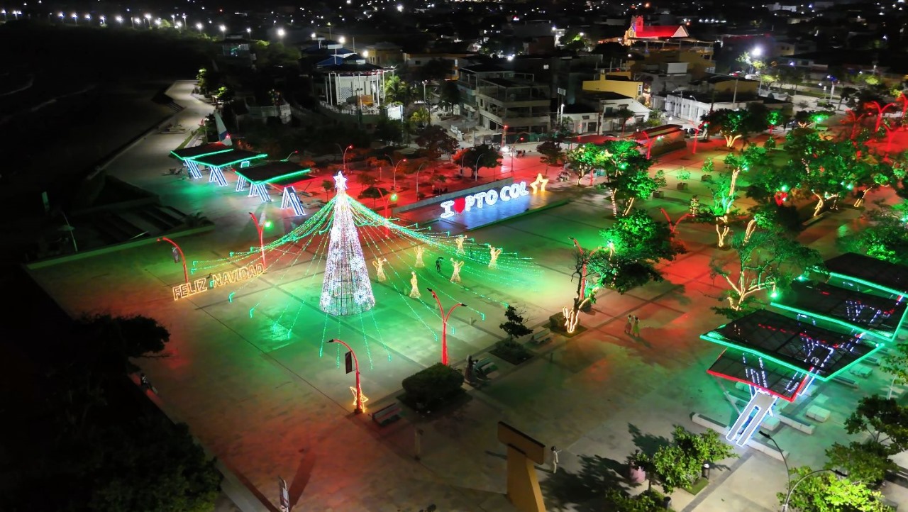 Alumbrado navideño en Puerto Colombia