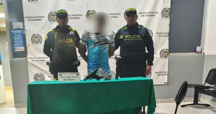 Hombre fue capturado con pistola 9 mm en operativo contra armas ilegales en Barranquilla