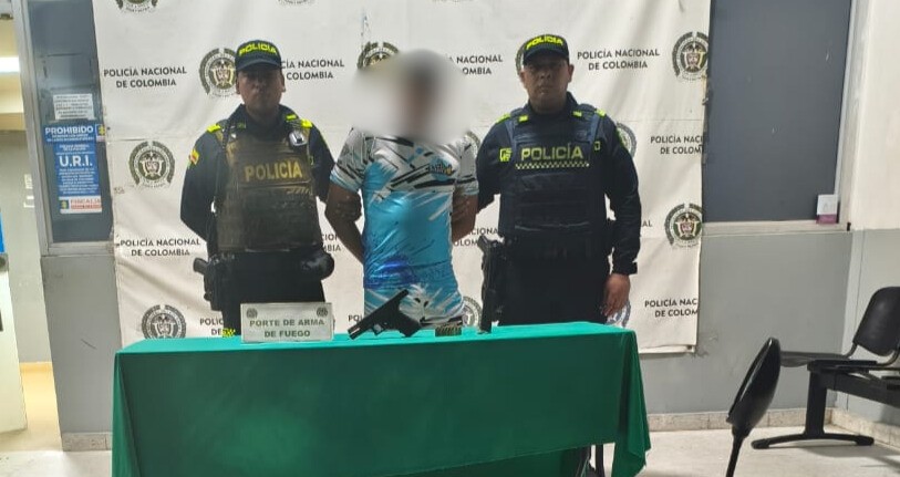 Hombre fue capturado con pistola 9 mm en operativo contra armas ilegales en Barranquilla