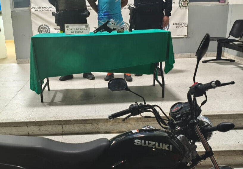 Hombre fue capturado con pistola 9 mm en operativo contra armas ilegales en Barranquilla