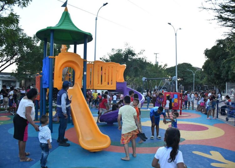Comunidad de 7 de Abril y Carrizal celebra la apertura del parque Jhon Jairo Hurtado