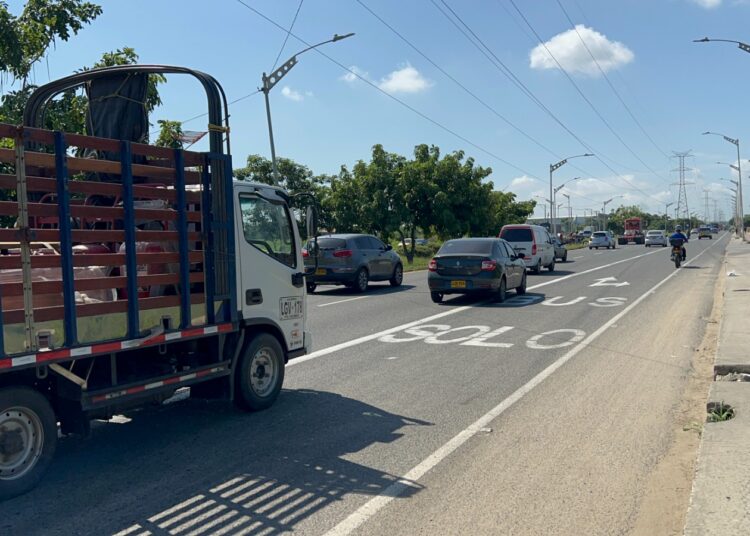 Solo bus en la Circunvalar