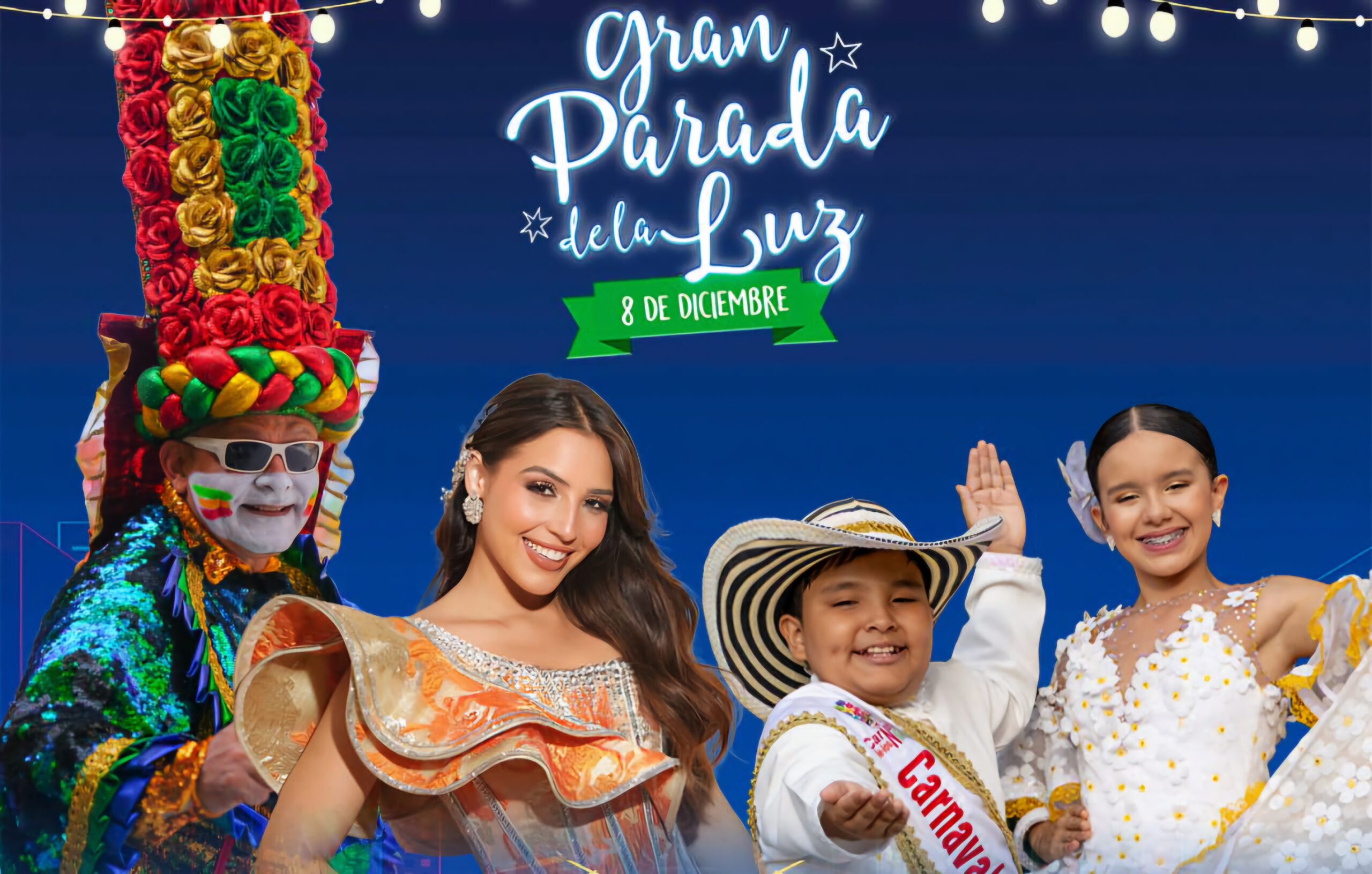 Reyes del Carnaval 2026 engalanarán la Gran Parada de la Luz este 8 de diciembre en Barranquilla