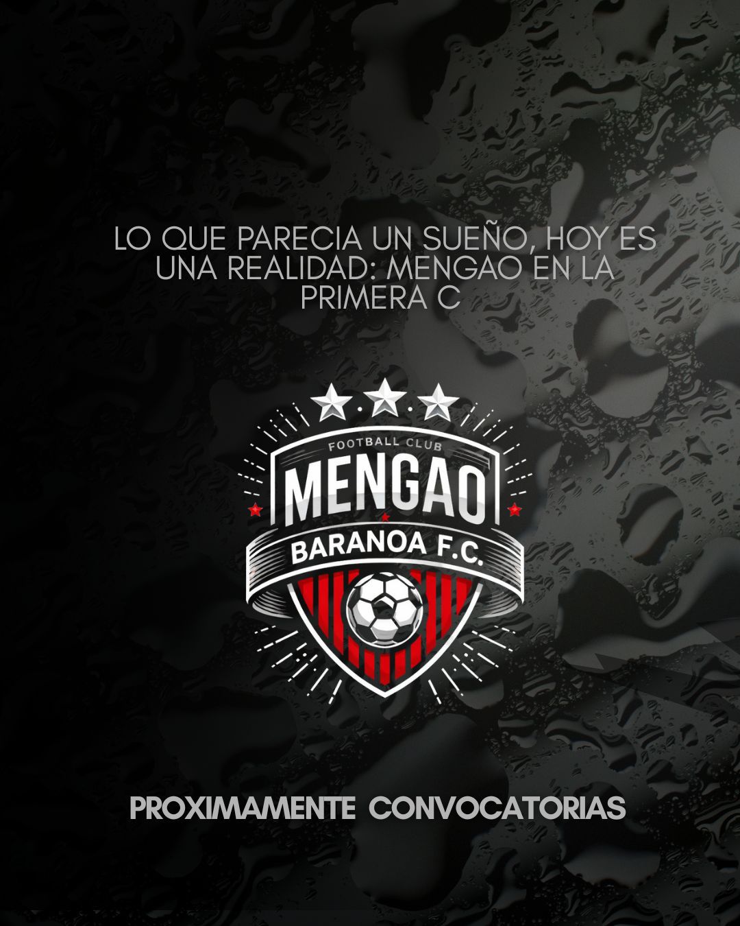 Baranoa vive un momento histórico. El Mengao Baranoa FC, el equipo más popular del municipio, convierte en realidad lo que por años fue un sueño: su participación en el fútbol profesional colombiano. La institución formará parte de la Categoría Primera C, un escenario que representa una gran oportunidad para el crecimiento deportivo de la región. Este importante paso no solo fortalece el fútbol local, sino que también se convierte en una motivación para cientos de jóvenes talentos, quienes ahora tendrán un espacio real para mostrar, desarrollar y forjar su talento con miras al profesionalismo. La directiva del club anunció que próximamente se abrirá la convocatoria oficial para nuevos jugadores, invitando a los jóvenes de Baranoa y municipios cercanos a ser parte de este proyecto que busca dejar huella en el fútbol colombiano. El Mengao Baranoa FC invita a toda su afición a sumarse, apoyar y empujar este sueño colectivo que hoy comienza a escribirse como una nueva página de orgullo para Baranoa. Baranoa cree. Baranoa apoya. Baranoa juega en grande.