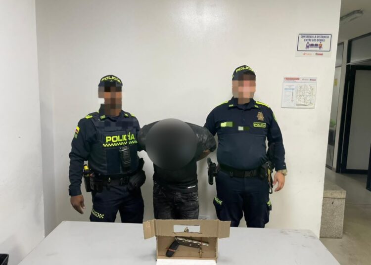 Capturado en flagrancia por porte ilegal de arma de fuego en Soledad