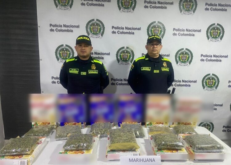 Policía Metropolitana incauta más de 4,5 kilos de marihuana en la Terminal de Transportes de Barranquilla