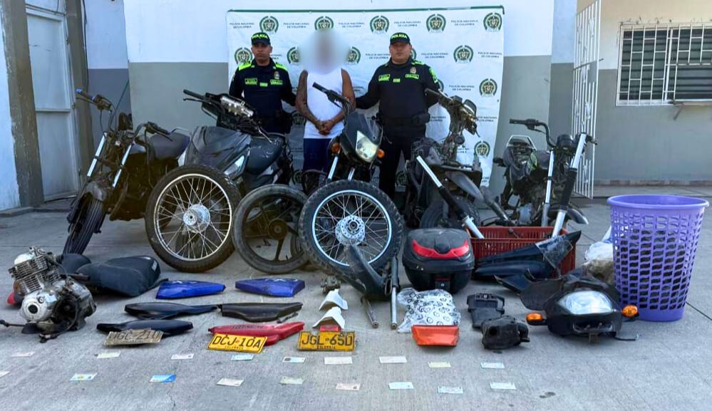 Capturan a alias ‘Freiler’ por hurto y comercialización ilegal de motocicletas en Barranquilla