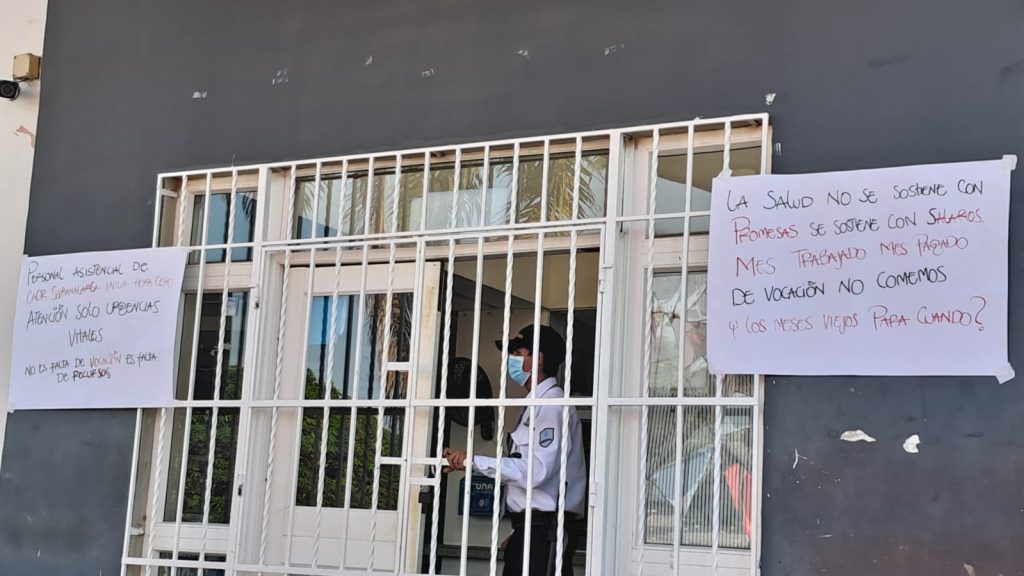Trabajadores contratistas de la ESE Universitaria del Atlántico en Sabanalarga anuncian paro por falta de pago