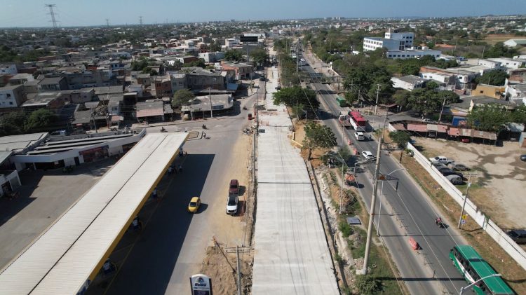 Habilitan 300 metros de la Vía Circunvalar en Soledad