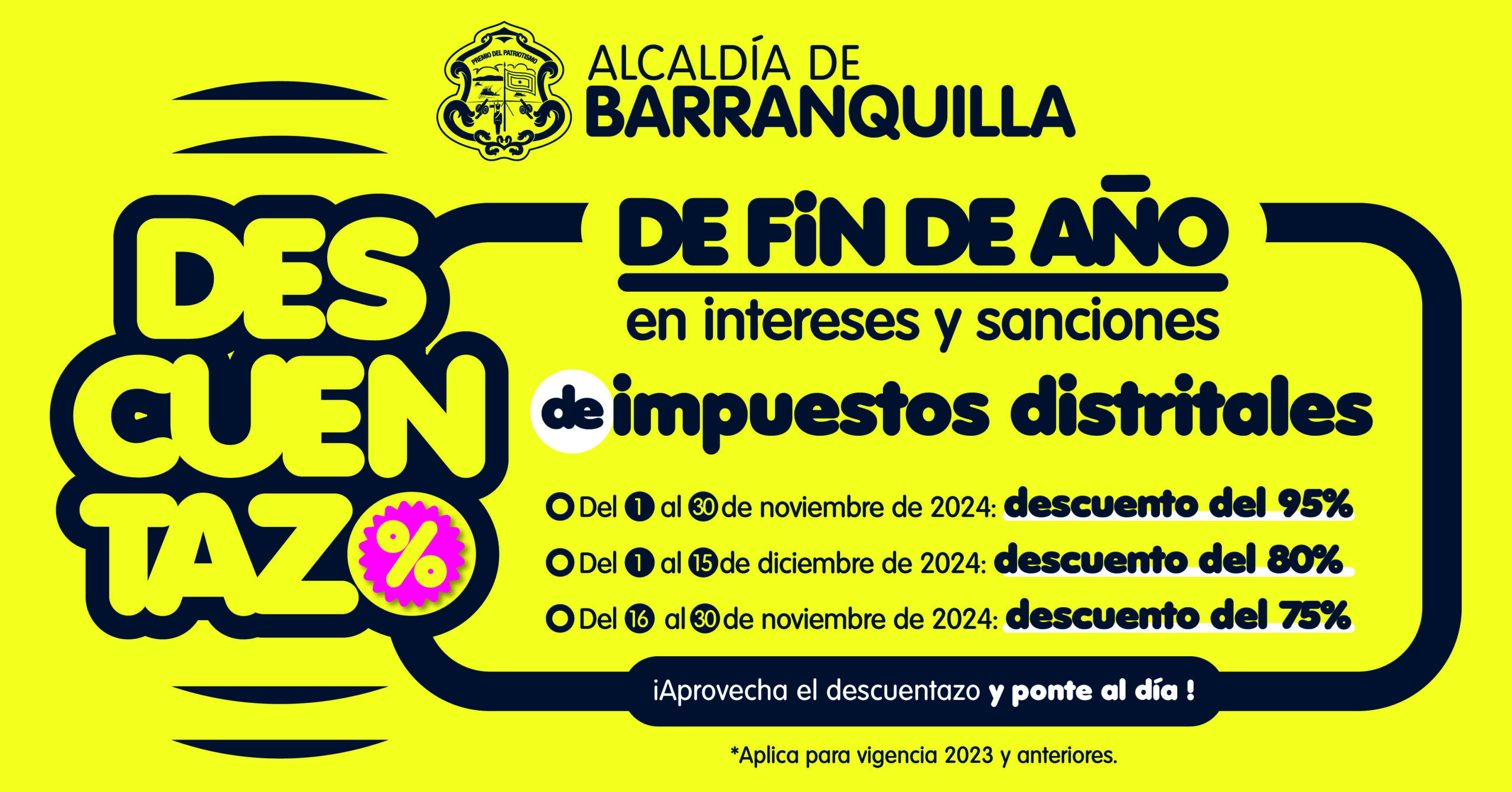 Distrito invita a contribuyentes en mora a aprovechar los últimos beneficios tributarios de 2025