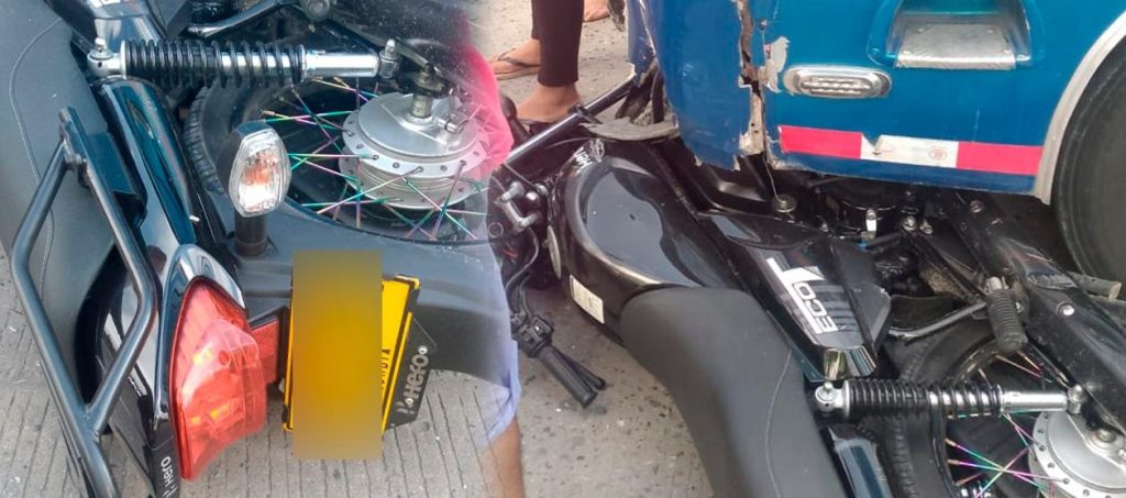 Motociclista murió tras chocar con bus de servicio público en el barrio Las Nieves