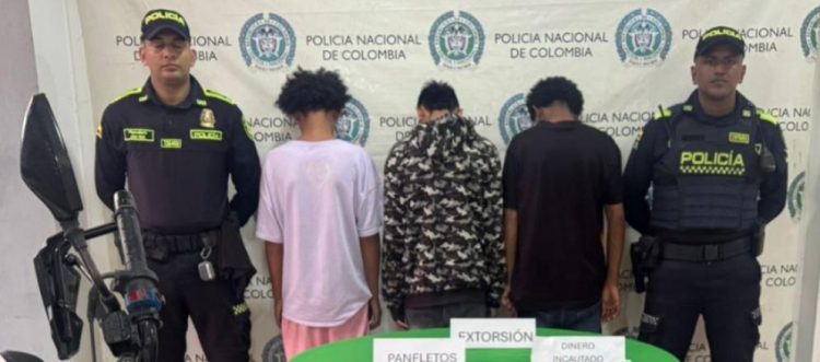 Aprehenden a tres adolescentes señalados de extorsión en Malambo