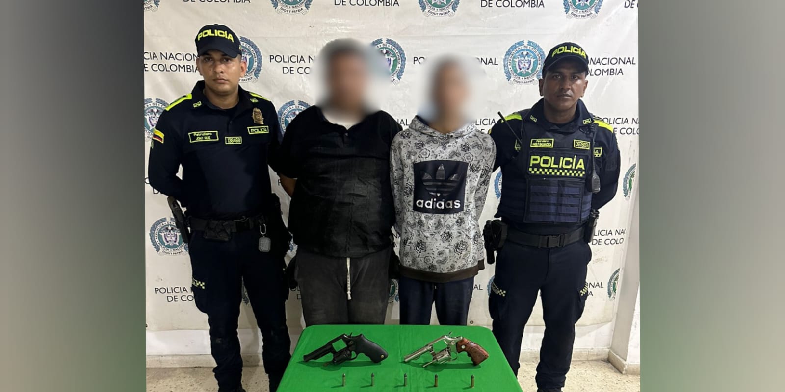 Capturan a dos hombres con armas de fuego en Malambo