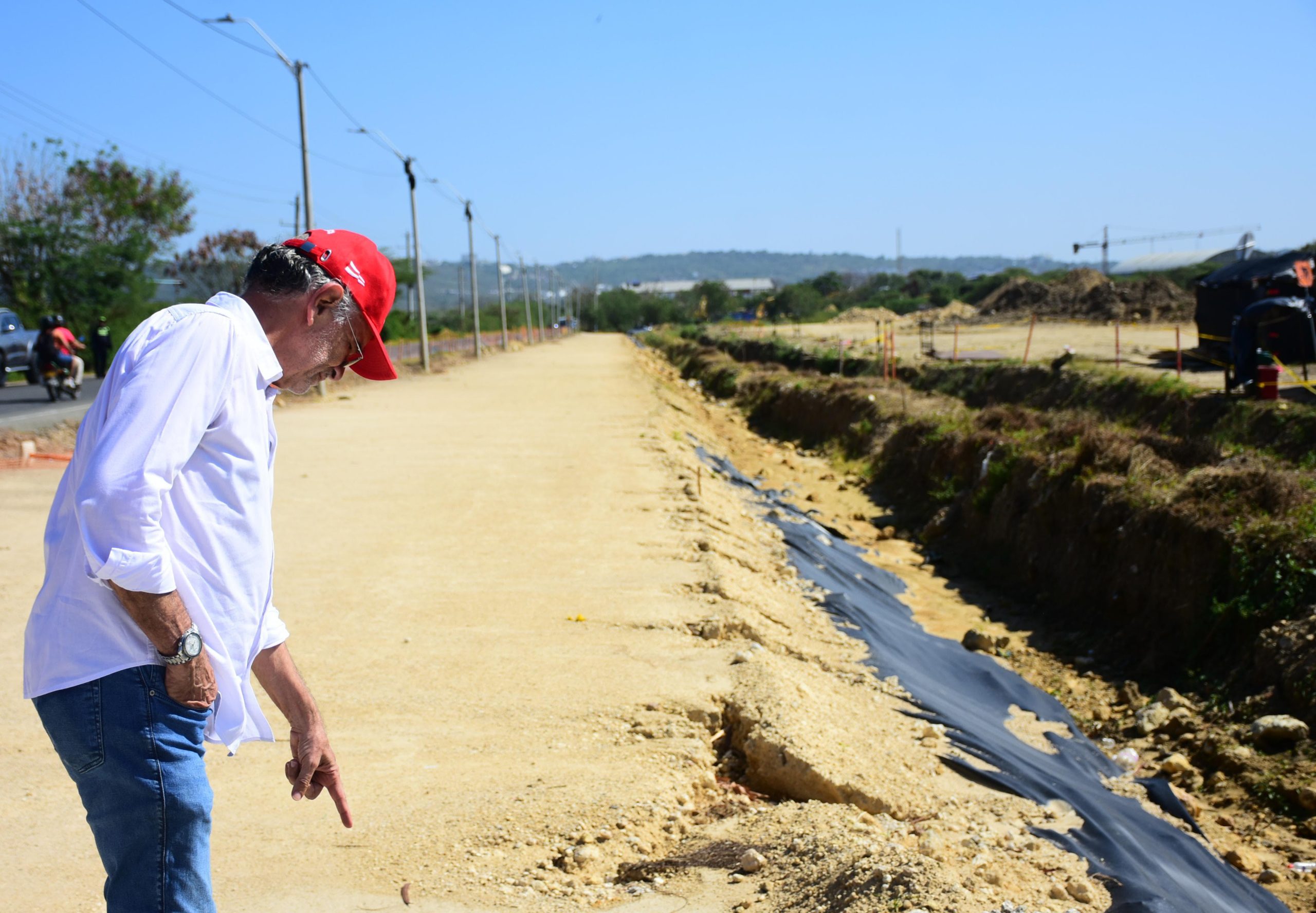 Avanza en un 20 % la doble calzada de la vía Juan Mina, uno de los proyectos viales más estratégicos del Atlántico