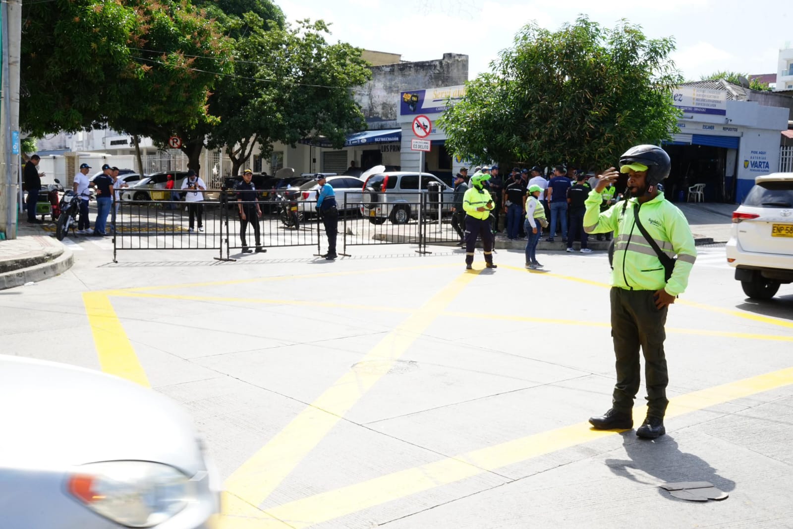 Cierre de vías Bando