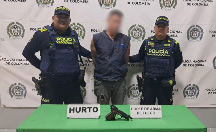 Capturan en flagrancia a presunto ladrón en el barrio Chiquinquirá