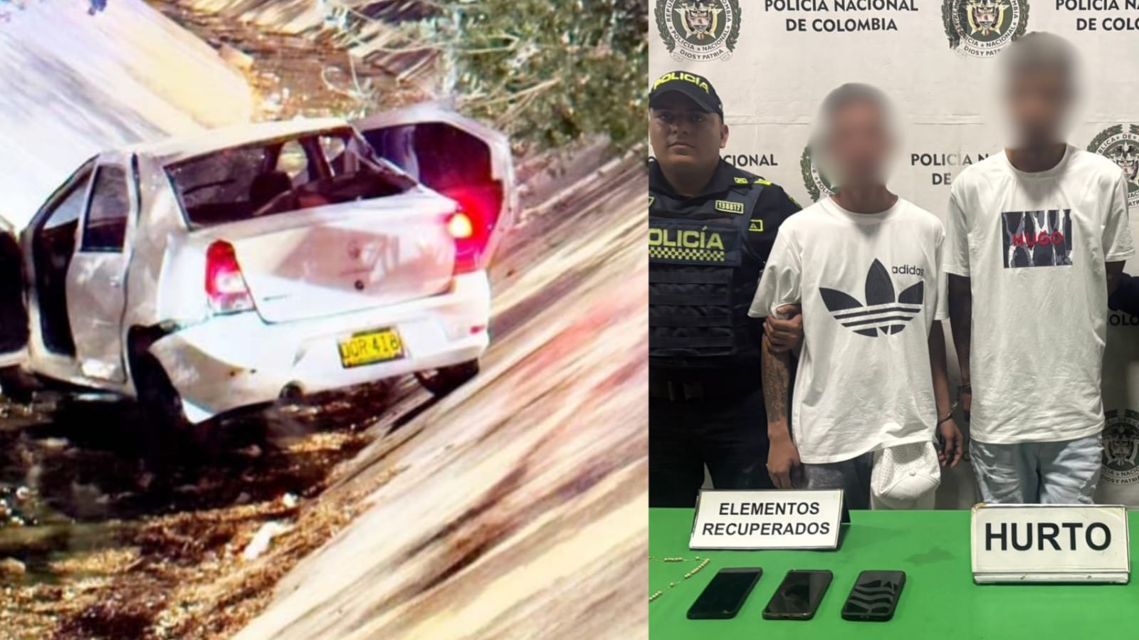 Delincuentes caen en arroyo de Villa Carolina al huir de la Policía tras cometer hurto
