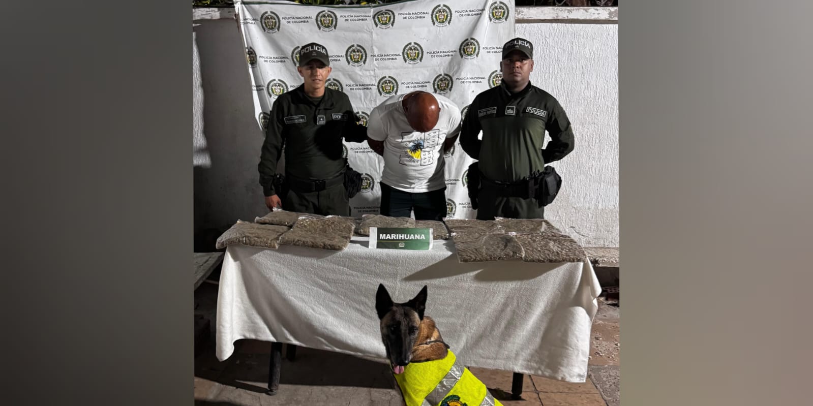 Capturan a hombre con cinco kilos de marihuana en bus que transitaba por Baranoa