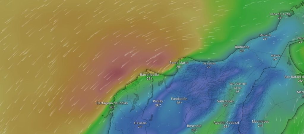 Alertan por fuertes vientos en Barranquilla: rachas podrían superar los 60 km/h