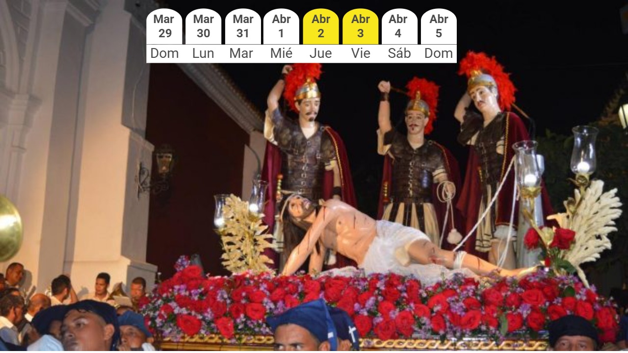 Días de Semana Santa 2026 en Colombia