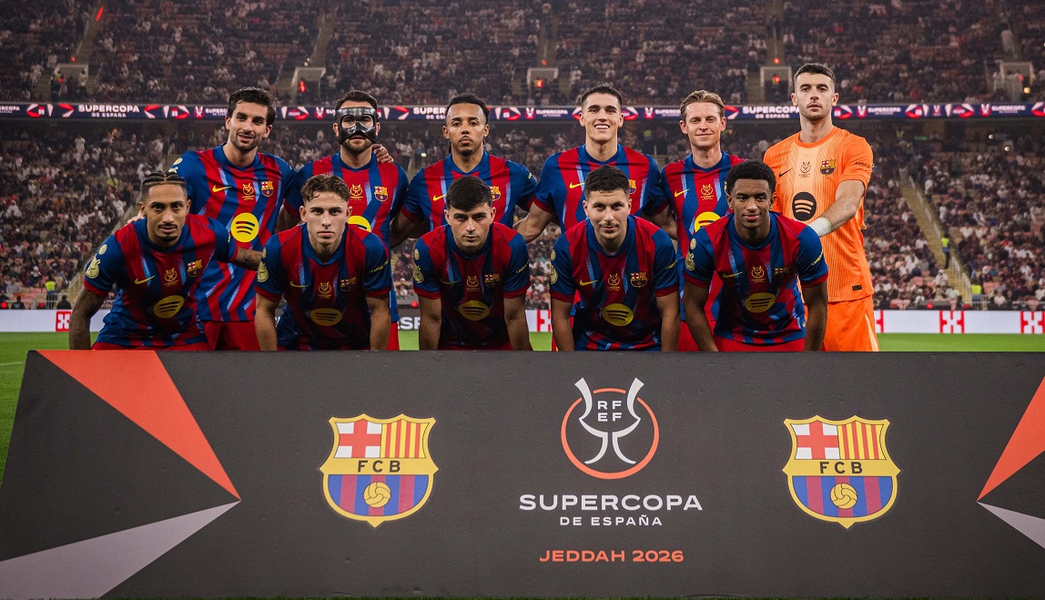 Goleada del Barcelona en la Supercopa de España