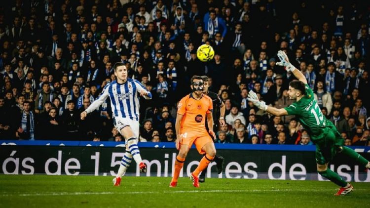 Fútbol español: Real Sociedad sorprendió al Barcelona