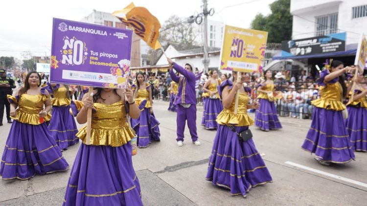 Barranquilla activa la campaña ‘No es No’ para prevenir violencias contra mujeres durante el Carnaval