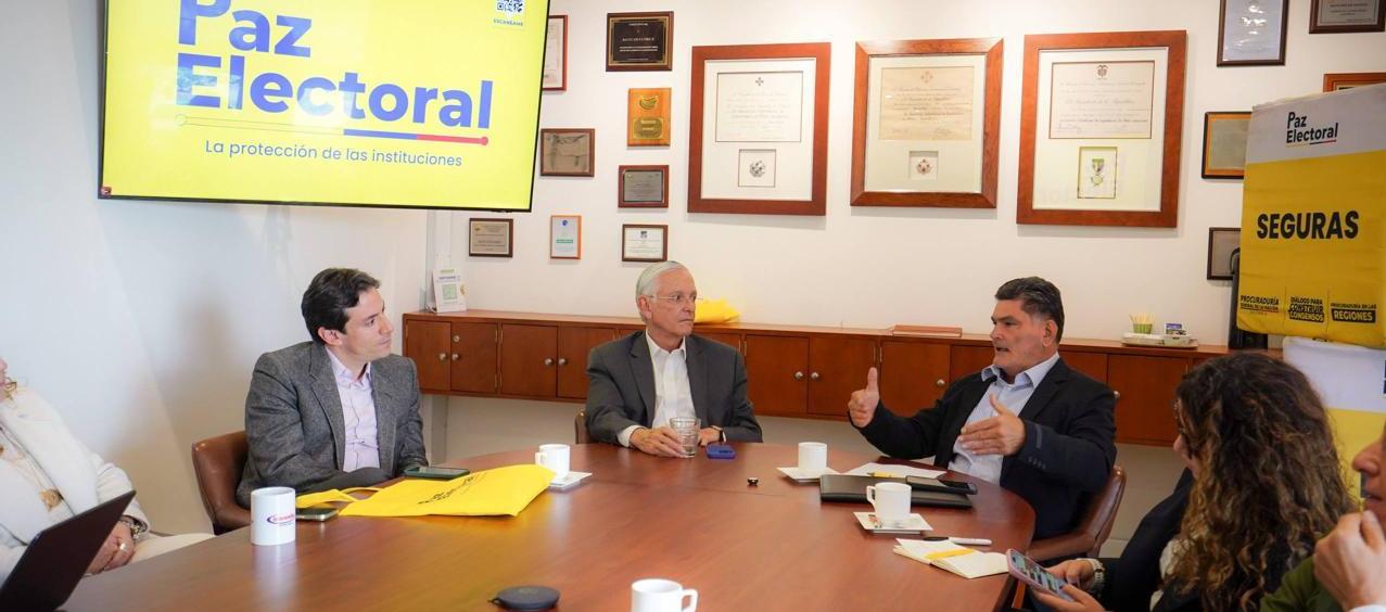 Procurador Eljach pide votar sin miedo y promueve la estrategia Paz Electoral para garantizar elecciones transparentes