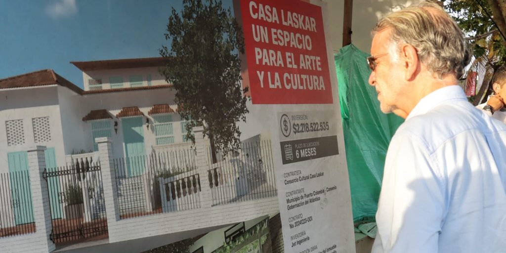 Avanza en 85 % la recuperación de la Casa Laskar, nuevo centro cultural de Puerto Colombia
