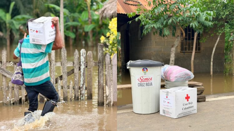Cruz Roja activa campaña nacional para apoyar a damnificados por lluvias en Colombia