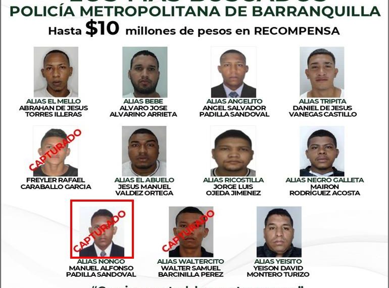 Capturan a tres presuntos sicarios incluidos en el ‘Cartel de los más buscados’ por homicidio en 2026
