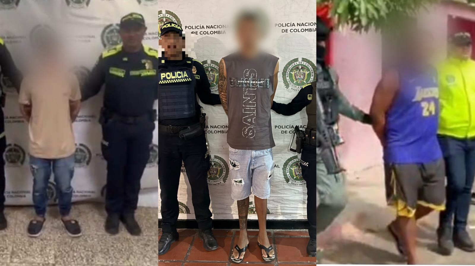 Capturan a tres presuntos sicarios incluidos en el ‘Cartel de los más buscados’ por homicidio en 2026