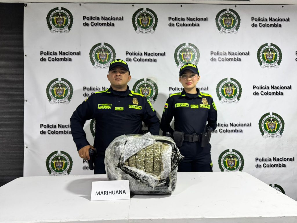 Incautan 12 kilos de droga en bus intermunicipal en la Terminal de Transportes de Barranquilla