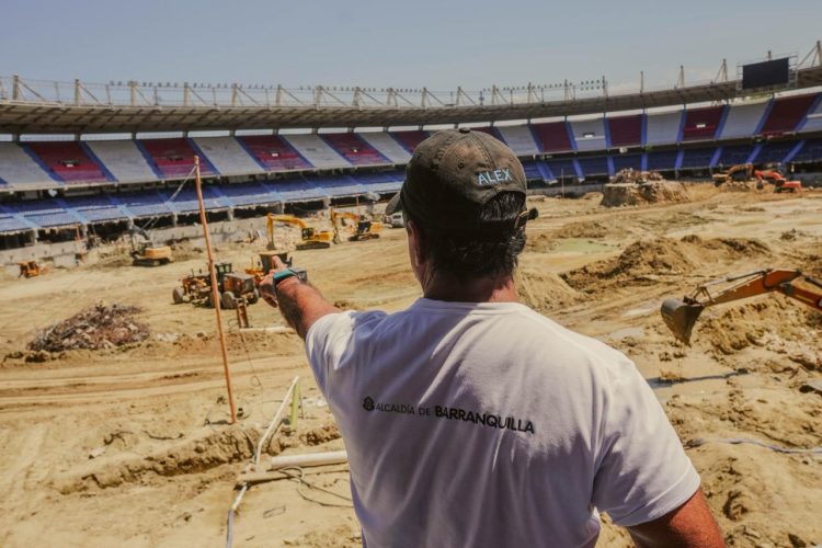 Obras del estadio Metropolitano avanzan con remoción de 120.000 m³ en primer mes de trabajos