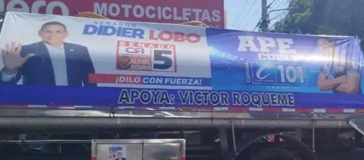 Carrotanque para propaganda política