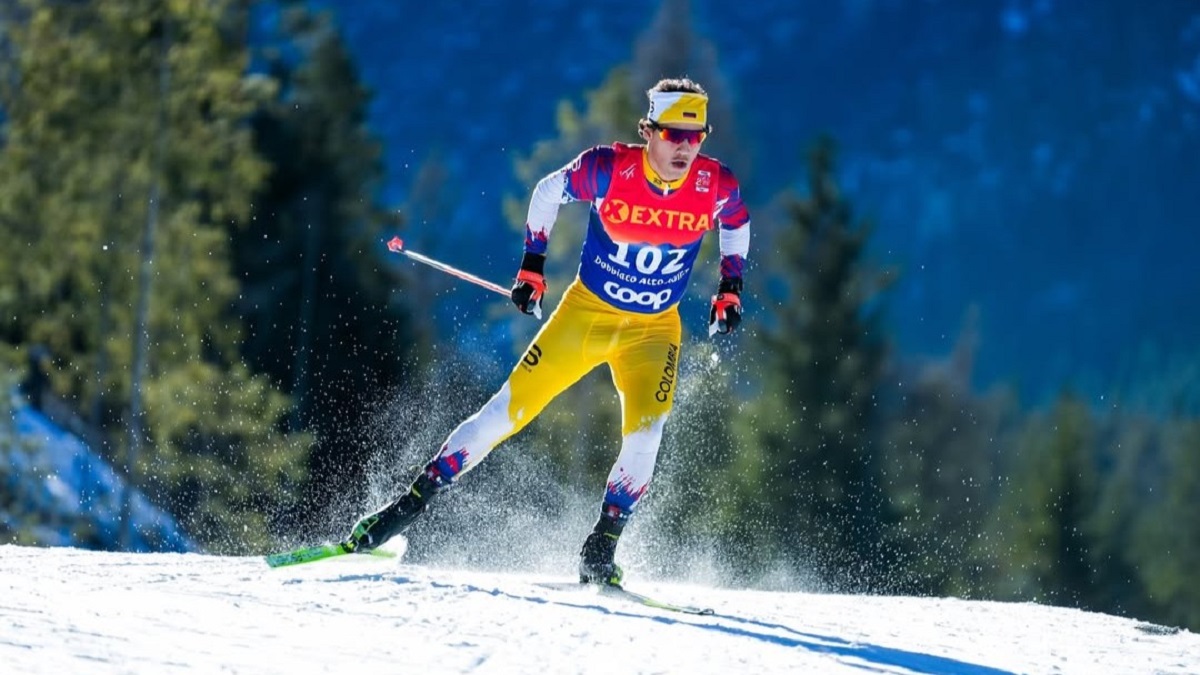 El colombiano Fredrik Fodstad disputará cuatro competencias en los Juegos Olímpicos de Invierno