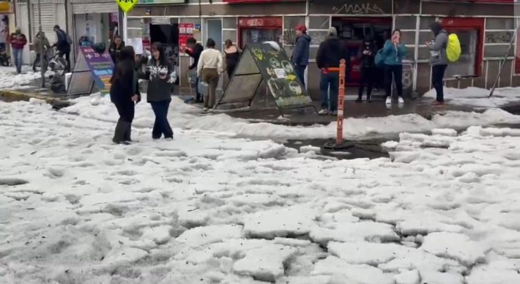 granizada en Bogotá