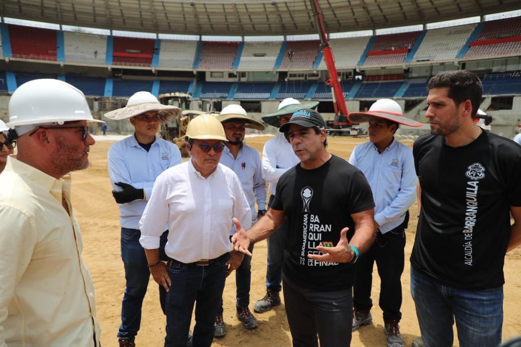 Comienzan trabajos de siembra de césped híbrido en el estadio Metropolitano de Barranquilla