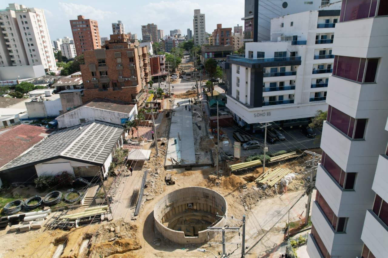 Avanza canalización del arroyo de la calle 85: vía será ampliada a tres carriles en Barranquilla