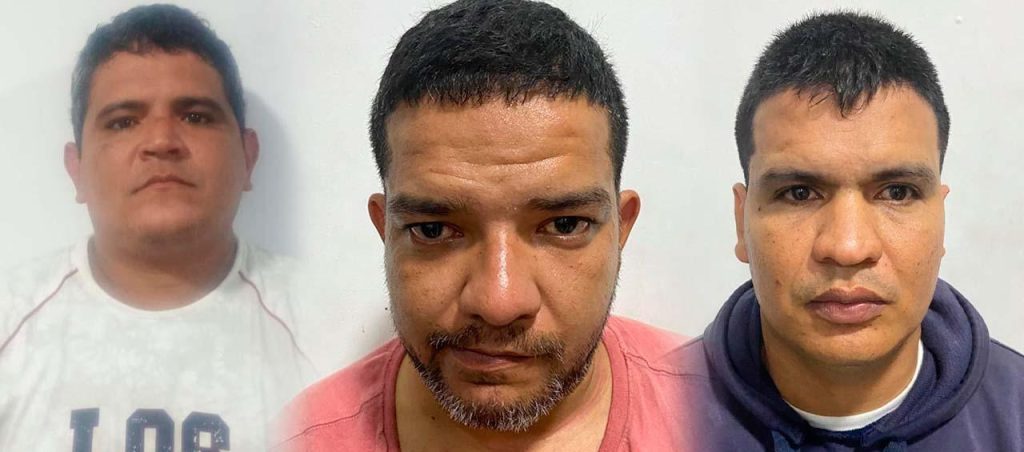 Estos son los tres delincuentes fugados de la cárcel El Bosque