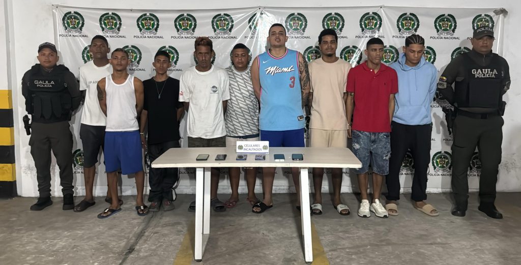 Capturan a 18 presuntos integrantes de ‘Los Costeños’ por extorsión en Barranquilla y el área metropolitana